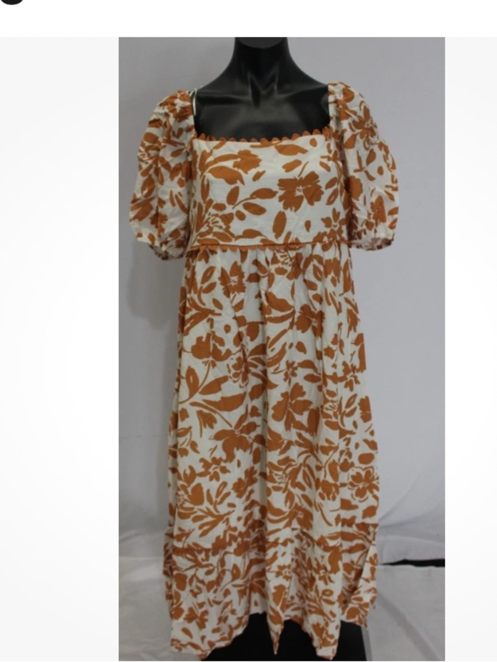 Perch By Blu Pepper  Short Sleeve Floral Maxi
Dress
